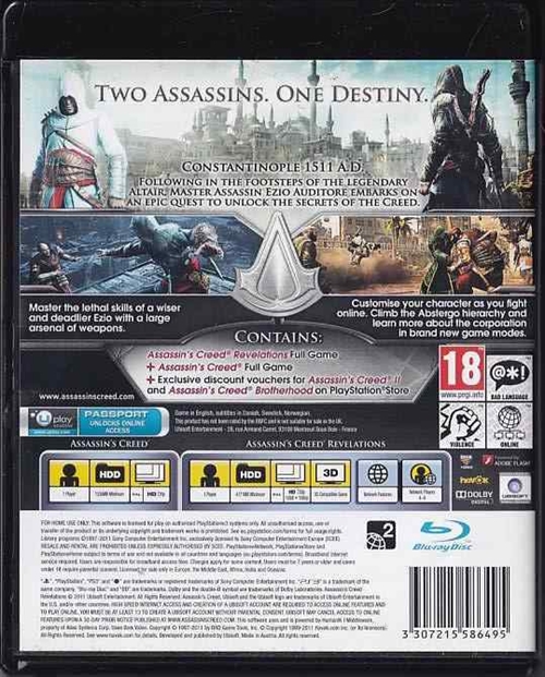 Assassins Creed Revelations - PS3 (B Grade) (Genbrug)